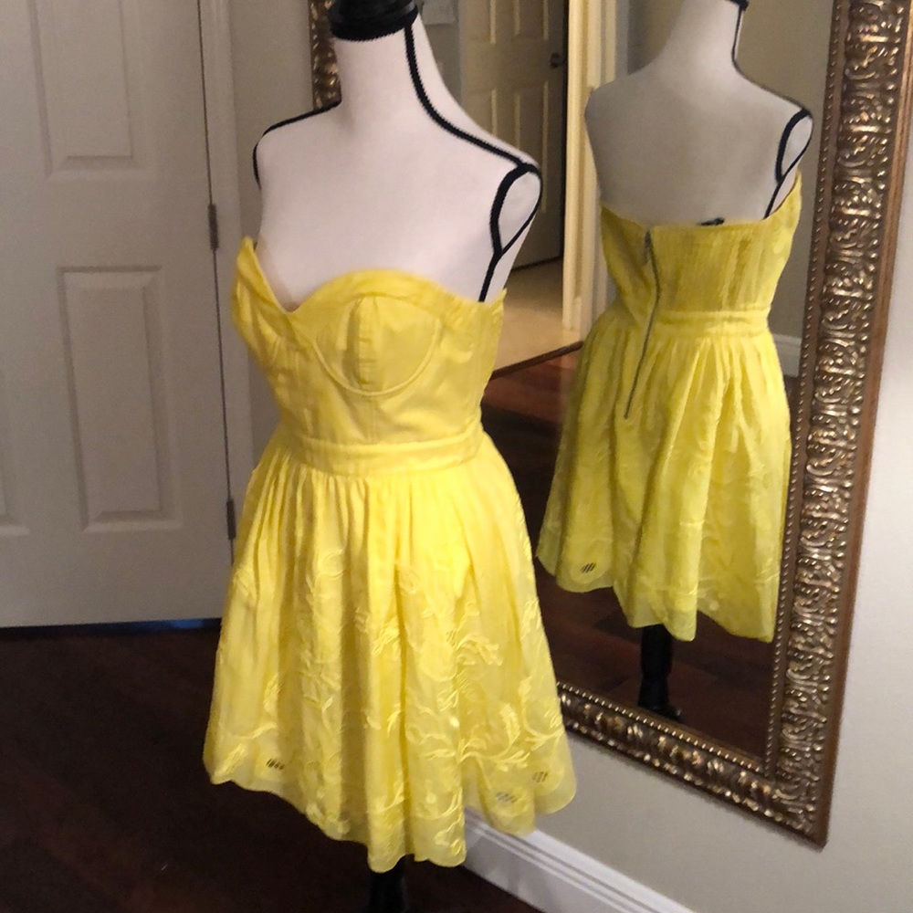 ADORABLE cotton yellow dress
